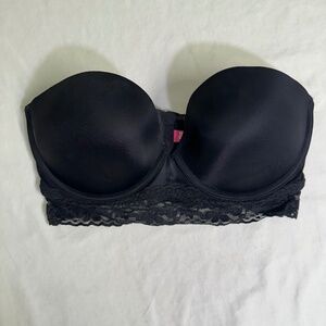 PINK Victoria's Secret Strapless Bustier Bra 36D